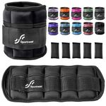 Sportneer Adjustable Ankle Weights, 0.9-4.5kg Ankle Weights Wrist Straps, Ideal for Fitness Walking Running Jogging Exercise Gym Workout Men&Women Kids 2.3kg Each,4.5kg Pair