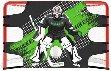 Hikeen Premium Hockey Goalie Shooting Target Tear - Proof Hockey Goal Practice Target with 7 Target Holes - Street Hockey & Ice Hockey Net Goalie Target for Practicing Shooting Accuracy (72in X 48in)