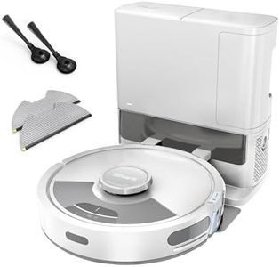 Shark Matrix Plus 2-in-1 Robot Vacuum and Mop with Self-charging Base - Deep-cleans Carpets, Hard Floors and Pet Hair - 3D LiDAR Navigation - Wi-Fi/App - 2 Pads and 2 Brushes incl. - White