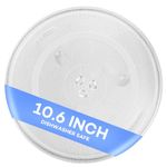 10.6''Replacement Microwave Glass Plate, Microware Plate 10 5/8inches fits most of GE, Samsung,Panasonic Microwaves turntable glass