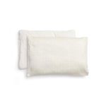ergoPouch Organic Toddler Pillow and Cover – Low-Profile 1" Design for Proper Neck Alignment, Soft & Durable GOTS-Certified Cotton, Machine Washable, Breathable & Gentle on Skin (Caramel Grid)