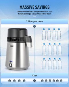 CO-Z 4L Water Distiller – Stainless Steel Purifier