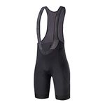 Santic Cycling Bike Bib Shorts Men Padded Tights Bicycle Pants Excellent Performance Black L Move ON