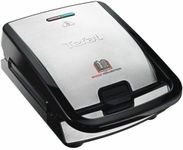 TEFAL MENAGE - Snack collection-700 W-2 jeux de plaques croques et gaufres-2 livrets de recettes-Noir inox - TEFAL MENAGE - FDS-119997