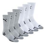 PUMA Men's 6 Pack Crew Socks