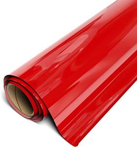 Siser EasyWeed Heat Transfer Vinyl 11.8" x 30ft Roll (Red) - Compatible, Cricut, Silhouette and Other Craft/Professional Cutters - CPSIA Certified