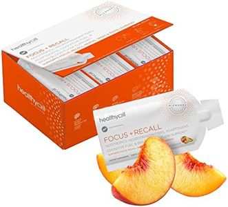 Healthycell Focus & Recall - Brain Supplement for Focus and Memory - Liquid Nootropics Supplement for Concentration & Alertness - L-theanine, Omega-3 - Maximum Absorption - 30 Gel Packs