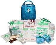 Kurgo RSG Dog First Aid Kit, 49 Piece Pet Medical Kit, Compact & Portable, MOLLE Compatible, Coastal Blue