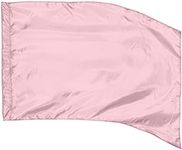 Light Pink Color Guard Flag, Curved