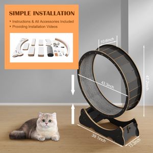 Naviconvex Cat Exercise Wheel 45in – Indoor Running Wheel for Cats