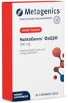 Metagenics NutraGems CoQ10 300 mg - Antioxidant Supplement - for Energy Production Support* - Coenzyme Q10 - Lycopene for Color - Non-GMO & Gluten-Free - 30 Chewable Gels