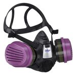 Dräger X-plore 3500 Half-Face Respirator Mask + 2x P100/Multi-Gas Combination Cartridge (OV/AG/HF/FM/CD/AM/MA/HS/P100), NIOSH-Certified, Reusable Professional Respiratory Protection Kit