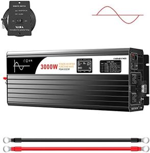 3000W Solar Power Inverter Camping DC 48V to AC 240v Pure sine Wave for Camping Boat (DC48V (Range 40V-60V) 3000W)