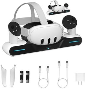 Maecker Charging Station for Meta Quest 3/3S Charging Dock Magnetic Charger for Meta Quest 3S/Quest 3 Accessories Charging Stand