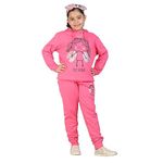 Label my Kids Girls/Boys Cotton loopknit Full Sleeve Printed Hoodie Sweatshirt | Joggers | Tracksuit Combo Clothing Set for Winter Wear