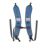 Backpack Shoulder Straps, Adjustable Reflective Padded Bag Straps(Blue) Replacement Backpack Straps Sport Ware