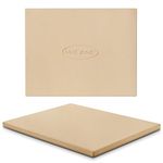 Unicook Heavy Duty Cordierite Pizza Stone, Baking Stone for Bread, Pizza Pan for Oven and BBQ, Thermal Shock Resistant, 15 x 12 Inch Rectangular, 6.6Lbs