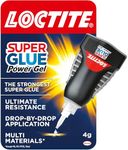 Loctite Super Glue Power Gel 1x4g – Clear, Flexible, Non-Drip Adhesive for Vertical Surfaces & Precise Repairs on Wood, Rubber, Leather, Glass & other Materials