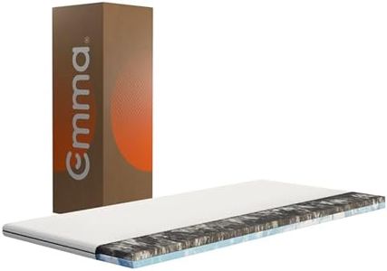 Emma Premium Surmatelas 80x200cm, 6cm D'épaisseur, Mousse HRX Réversible pour Un Confort Personnalisé, Respirant et Lavable avec Housse UltraDry