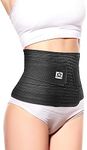 Vital Salveo-Charcoal Postpartum Belly Band Wrap Support for Abdominal Recovery Girdle and Tummy Compression Waist Belt Black(1 PC)-L/XL