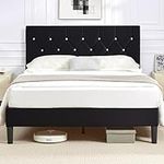VECELO Full Size Bed Frame, Upholst