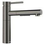 BLANCO 527562 Alta II Low Arc Pull-Out Kitchen Faucet - 1.5 GPM - Satin Dark Steel