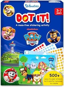 Skillmatics Dot It Sticker Art - PAW Patrol, Mess-Free Fun for Kids, 500+ Stickers, Craft Kits, DIY Scrapbooking Activity, Travel Toys, Gifts for Boys & Girls Ages 3, 4, 5, 6, 7