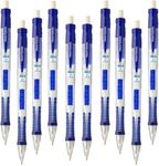 10 x Paper Mate Clearpoint Mechanical Pencil | Easy Grip, Twist Eraser & Side Click Lead Release | 0.5mm, Blue & Clear Barrel | Loose in Plain Packaging [ASIA IMPORT]