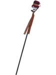 Smiffys Voodoo Cane, Black with Skull, 112cm/44in, Halloween Fancy Dress Accessory, Voodoo Woman Dress Up Accessories