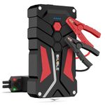 BIUBLE Jump Starter 5000A Car Battery Booster Jump Starter 12V Portable Power Pack (up to 9.0L Gas or 8.5L Diesel Engine), Car Starter Power Bank with LED Flashlight,Force Start