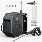 Wall-Mounted Pressure Washer, 2400PSI Max Electric Pressure Washer, Remote Controlled Power Washer with 100ft Replaceable & Retractable Reel, Wall Hanging Pressure Washer