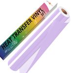 HTVRONT Lilac Iron on Vinyl - 12" x 5ft Lilac HTV Vinyl for T-Shirts, Lilac Heat Transfer Vinyl for All Cutter Machine - Easy to Cut & Weed for Heat Vinyl Design (Lilac)