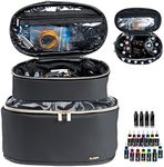 ELCUPA Tattoo Kit Organizer Case-Tattoo Ink Storage-Tattoo Supplies Carrying Bag Organizer-Tattoo Kit Case Portable-Holds 30 Bottles-Tattoo Kits Bag, Black, Bag ONLY, Patent Pending