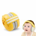 Laudexua Baby Ear Protection, Noise Cancelling Headphones for Babies and Toddlers Up to 36 Months (Yellow)