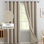 Yakamok Natural Linen Curtains 100%