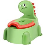 Potty Toilet Potties Training Chair Baby Kids Boys Girls Toddler Dinosaur Urinal Pot Comfortable Children 1-6 Year Old Childrens Infant Toilets Toddlers Animal Pottie with Lid Back Pottys Trainer