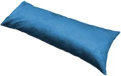 MoonRest Classic Microsuede Body Pillow Pillowcase - Ultra-Soft Plush - Hidden Zipper 20 X 54 Inch - Blue