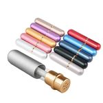 Multi-Color Aluminum Essential Oil Inhaler Tube Empty Refillable Aluminum and Glass Personal Nasal Inhalers Set with Cotton Wicks (10-pcs)