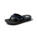 Reef Men's Fanning Flip-Flop, Navy/Shadow, 10 UK