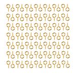 HUIHUIBAO 100 Pieces Small Screw Eyes Pin Hook for Jewelry for Jewelry Making Findings DIY Crafts, 6 x 13mm (Gold)