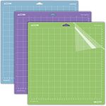 Cutting Mat for Cricut Explore One/Air/Air 2/Maker 3 Packs Cut Mats Replacement Accessories for Cricut (Multicolor for Cricut, Variety)