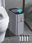 MOPUP Touchless Bathroom Trash Can,