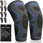 NEENCA Knee Braces for Knee Pain Women & Men - 2 Pack Knee Sleeves for Knee Pain Set, Knee Brace Compression Sleeves, Knee Support for Sport, Running, Meniscus Tear, ACL, Arthritis Pain Relief. ACE-48