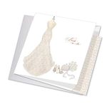 The Best Card Company - Jumbo Bachelorette Greeting Card Greeting Card 8.5 x 11 Inch with Envelope - Wedding Congratulations Bride-To-Be JQ5060BTG