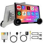 BASSOHOLIC 10.1 inch Diamond 2K Android Player|Android 13 MTK Processor| Car Stereo | Android Auto | IPS Touch Screen 2560x1440p |4+64GB|WiFi|GPS|GoogleMap|Bluetooth|DSP Band with Dual Rotary Knob