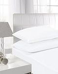 NIYS Luxury Bedding 100% Egyptian Cotton Flat Sheets (King, White)