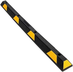 Curb Parking Garage Floor Stopper - 72 Inch Extra Wide Heavy Duty Rubber Parking Lot Stopper, for Vehicles Truck Driveway, Protect Pumpers from Cars Vans Trucks(2PCS)