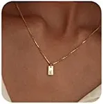 Initial Necklaces for Women 14K Gol