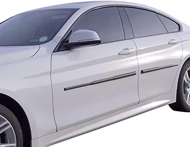 Dent Prevent Car Door Protector - Removable Magnetic Strips with Customizable Fit for Any Vehicle, Prevents Dents, Scratches, & Dings, Includes Door Ding Protectors for 2 Doors, Matte Black