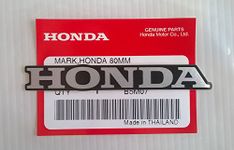 HONDA 'Mark" 80mm x 11mm Sticker Decal SILVER/BLACK 100% GENUINE